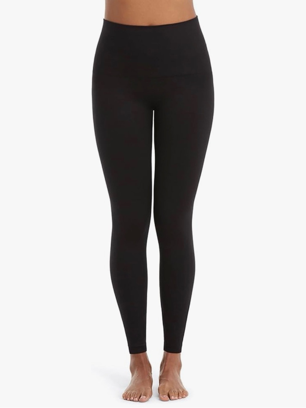 SPANX Black Sculpting Leggings, Size Large